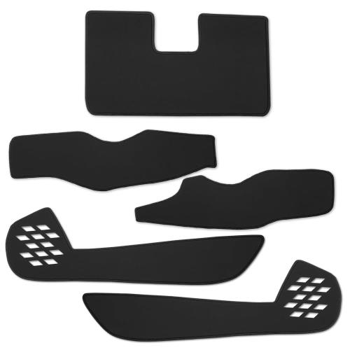 楽天FIDELAYOURS（ユアーズ）, フロンクス 専用 キックガード3点セット 5PCS［レザー調／ボルドー］FRONX インパネ ドアトリム グローブボックス キックガード デザイン 縫製 日本製 傷 汚れ 防止 カスタム 保護 プロテクター y611-004leatherbordeaux [5] S