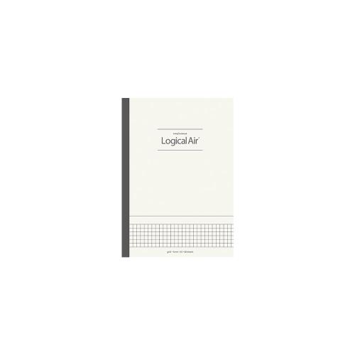 ナカバヤシ ロジカルエアーノート A5/方眼5mm/80枚 アイボリー ノ-A512S-IV