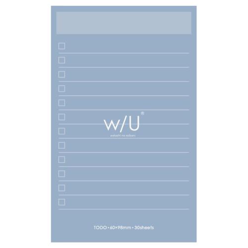 ナカバヤシ W/U (watashi no sobani) ノート付箋 スリム パウダーブルー WU-FSTN-R-B