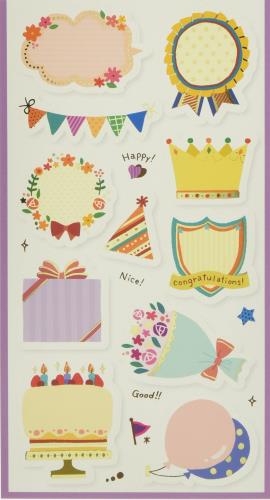 ナカバヤシ デコルーレ アルバムステッカー アニバーサリー ATS-102-4