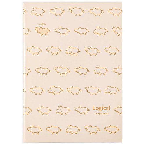 ナカバヤシ ヒポポシリーズ ノート A5/方眼5mm罫/32枚 ベージュ HPP-A51S-IV