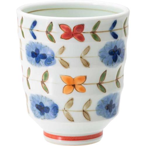 西海陶器(Saikaitoki) 波佐見焼 軽量 軽い 湯呑み コップ 小 レッド 一誠陶器 ブルーメ 日本製 20420