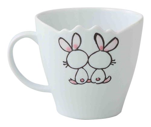 西海陶器 波佐見焼 ミニマグカップ うさぎ柄 42211