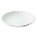 西海陶器(Saikaitoki) 波佐見焼 花ふわり 中皿 プレート 皿 M ホワイト 白 約16cm 電子レンジ可 食洗器可 日本製 10135