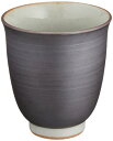 西海陶器(Saikaitoki) 波佐見焼 湯呑み コップ 黒 容量約250ml 日本製 74035