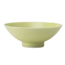 西海陶器(Saikaitoki) 波佐見焼 飯碗 お茶碗 平茶碗 小サイズ 直径約12cm 彫刻紋 檸檬 24365