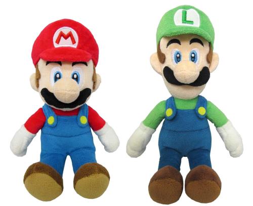 Mario Party - マリオ＆ルイージ(S) ぬいぐるみ2種セット座高約18cmスーパーマリオ ALL STAR COLLECTION