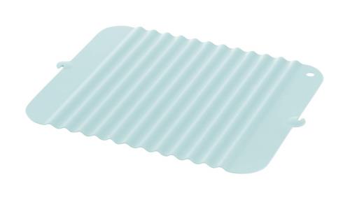 リッチェル シンクマット ミントブルー S シェリー 立てて乾かせるシリコーンシンクマット S 耐熱