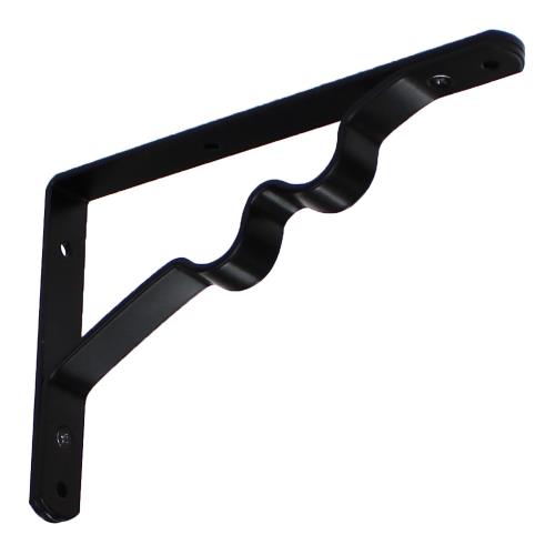 Rakuten - 和気産業(Waki Sangyo) ハンガーブラケット 棚受け パイプ ハンガー 吊るす 収納 黒 150mm TK-110