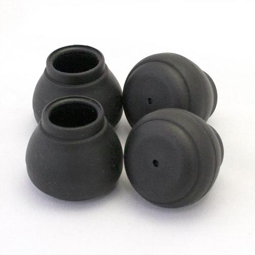 WAKI イス脚フィット ハード EC-016 ブラック 1脚分