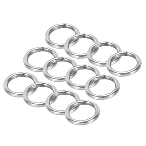 PATIKIL Oリング 3x20 mm Oバックル 溶接丸リング メタルリング 304ステンレス鋼製 多目的 DIY装飾 ベルト 工芸品 吊り下げ物 犬用リーシュ用 シルバートーン 20個
