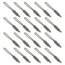 PATIKIL 交換用ジッパープルコード 20個入りナイロンジッパープーラースライダーヘルパー延長固定具 荷物 テント バックパック ハンドバッグ 財布用 ダー...