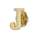 PATIKIL 文字 ラペ ルピン イニシャルアルファベット文字Jカラーピン 女性用男性用シャツドレススーツコート襟 金色 文字J