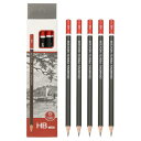 PATIKIL HB 描画鉛筆 スケッチ用 12個 描画用スケッチペン アートペンシル グラファイトウッド 研磨済み 描画スケッチアーティスト用 HB鉛筆 黒 レッドロッド