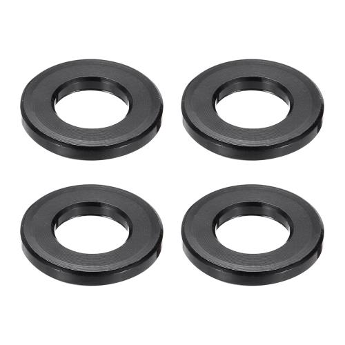 PATIKIL 4個 スペーサー アルミ M6メタルスペーサー 6.2mm 内径 x 12mm 外径 x 1.5 mm 長さアルミニウム製 丸型スタンドオフ M6ネジ用 非ねじ 産業機械用 黒