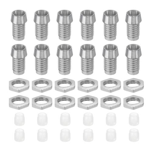 PATIKIL 3 mm 発光ダイオードホルダー 60個 プラスチッククロームメッキLEDホルダークリップ取り付け ..