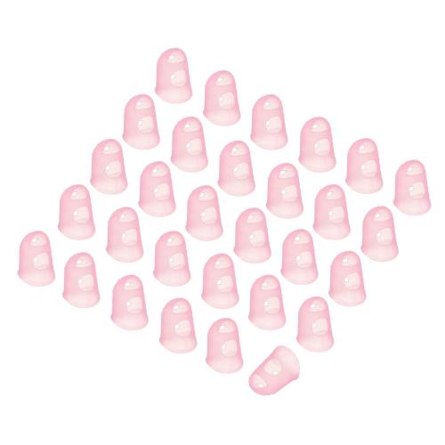 PATIKIL フィンガーチップカバー ピンクシリコンフィンガープロテクターグローブ 通気性のある再利用可..