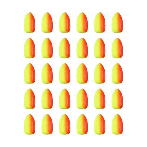 PATIKIL 釣り用フォームフロート0.7 30個セット オーバルスネルフロート ポンパノリグ トラウト ナマズ..