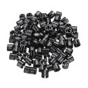 PATIKIL 衣類ハンガーマーカーXSサイズタグ3 mmロッド用黒ガーメントクロージングカラーコーディング 100個入り