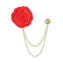 PATIKIL ローズフラワーブローチピン メンズスーツ用ラペ ルピン スーツアクセサリー フローラルメンズピン ファッションブ ライドグ ルームウェディングブ...