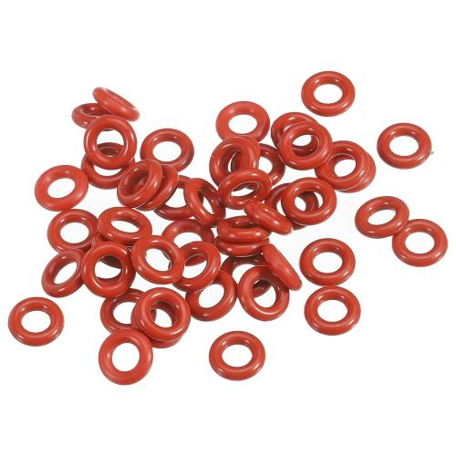 PATIKIL oリング ゴムパッキン オーリング 8mm外径 4mm内径 2mm幅 100個 耐熱 耐油 防水 VMQシーリング エアコン交換 汎用 水道 配管 蛇口 自動車 圧縮機バルブ修理 レッド