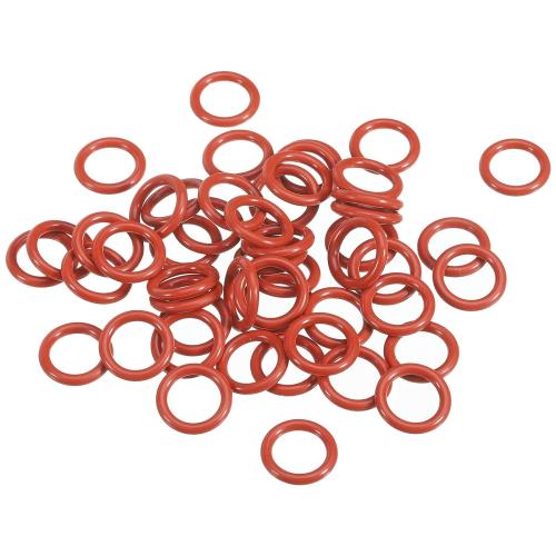 PATIKIL oリング ゴムパッキン オーリング 13 mm外径 9mm内径 2mm幅 50個 耐熱 耐油 防水 VMQシーリング エアコン交換 汎用 水道 配管 蛇口 自動車 圧縮機バルブ修理 レッド