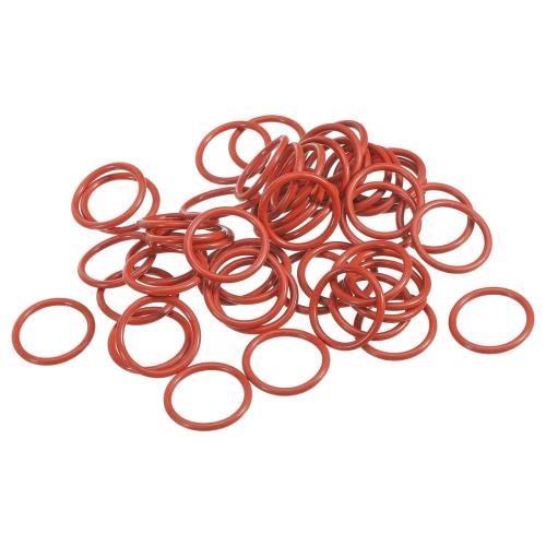 PATIKIL oリング ゴムパッキン オーリング 20mm外径 16mm内径 2mm幅 50個 耐熱 耐油 防水 VMQシーリング エアコン交換 汎用 水道 配管 蛇口 自動車 圧縮機バルブ修理 レッド