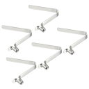 PATIKIL 6.5x4mm カヤックパドルスナップ 5個入り ポールプッシュボタン スプリングクリップ 鋼 中空ボタン ロッキングチューブ シングルピン キャンプ用オーニングテントポール