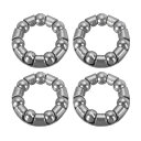 PATIKIL バイクボールクランクベアリング 3/16 x 7ボール 4個セット ステンレス製 自転車ベアリング パーツ交換用 アクセサリー バイクフロントリア用 シルバー