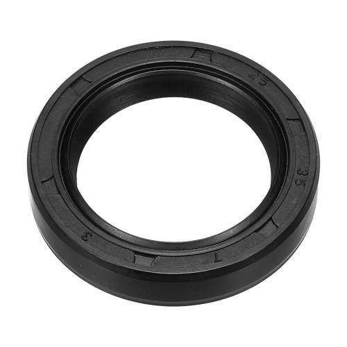 PATIKIL オイルシール 25 mm x 35 mm x 7 mm ニトリルゴムカバー ダブルリップスプリング搭載 TCオイル..