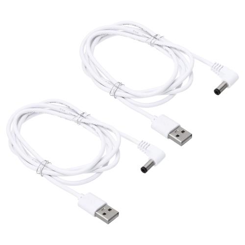PATIKIL 5フィート US B - DC 5.5x2.1mm バレ ルジャック電源ケーブル ラ...