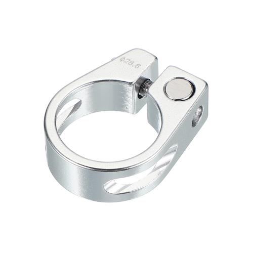 PATIKIL 28.6mm サイクル 自転車シートポストクランプ、アルミ合金シートチューブクリップ自転車クイックリリースクランプ、マウンテンバイク、ロードバイクギア、トラッ クバイク、折りたたみ自転車用、シルバー