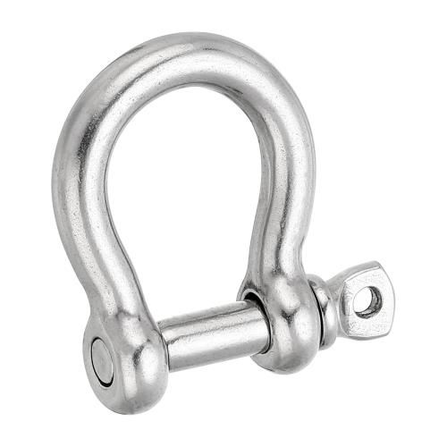 PATIKIL スクリューピンシャックル 6mm 1/4 440lb 316ステンレス鋼 ボウシャックルマリングレード チェーンワイヤーロープアウトドア用 シルバー
