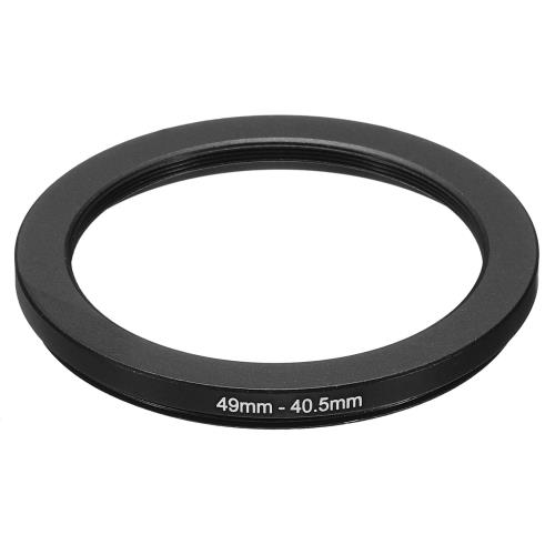 PATIKIL 49mm-40.5mm メタルステップダウンリング カメラレンズフィルターアダプターリング カメラレンズフード用 アルミニウムフィルターアダプターリング 黒