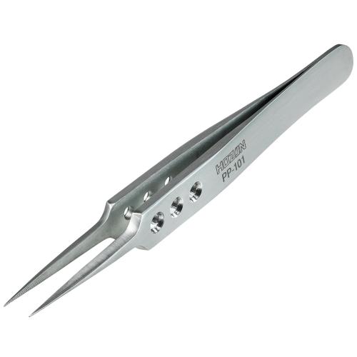 ホーザン(HOZAN) ピンセット 厚肉仕上げ 板厚2.8mm 全長115mm 開き幅8mm 先端幅0.3mm 直型 PP-101