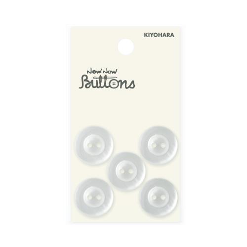 Button - KIYOHARA ナウナウボタン パジャマボタン ラウンド 2つ穴 5個入り 直径18mm NWN1278