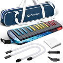 CAHAYA Melodica 鍵盤ハーモニカ 32鍵 FDA認証取得 最新2Way仕様 立奏卓奏 手提げ 肩掛け メロディー ピアノ 32鍵 多功能 2×卓奏...