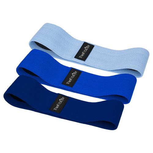 TheFitLife ヒップバンド 美尻 高耐久 トレーニングチューブ ストレッチ 内転筋 レジスタンスバンド トレーニング器具 エクササイズ 肌に優しい 筋トレ 軽量 フィットネス ヒップアップ 弹力带 持ち運びやすい (ベビーブルー/ブルー/ネイビーブルー)