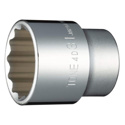 トネ(TONE) ソケット(12角) HP4D-31 差込角12.7mm(1/2) 二面幅31mm