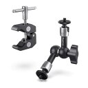 SmallRig 5.5インチ(14cm)マジックアーム スーパークランプ 関節式マジックアーム モニターアーム 蟹バサミクランプ-KBUM2730B