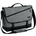VASCHY ショルダーバッグ メンズ 大容量 メッセンジャーバッグ 17インチPC収納 15つの収納ポケット 斜めがけバッグ 軽量 撥水加工 A4 カバン 通勤 通学 旅行 手提げバック 荷物ベルト付き グレー