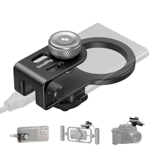 SmallRig SSDホルダー 2-in-1 SSDマウントブラケット MagSafe用 コールドシューケーブルクランプ付き 0..