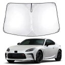 トヨタ GR86 2代目 ZN8型 専用サンシェード 車 フロント 2021-現行 TOYOTA GR86 フロントガラス用 UVカット 日よけ 車中泊 遮光 断熱 折り畳み式 トヨタ GR86 アクセサリー カスタム GR86 パーツ(シルバー, トヨタ GR86 ZN8型 薄い5層)