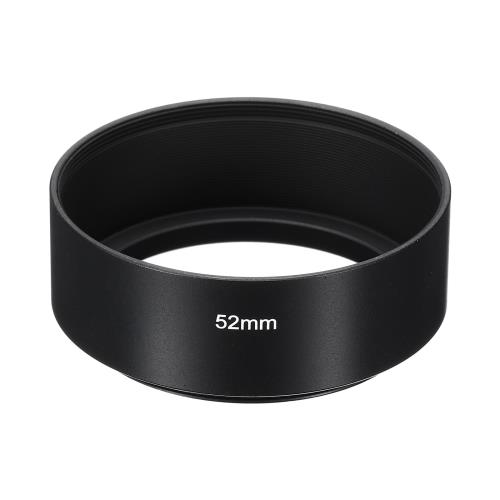 Rakuten - PATIKIL 52mmレンズフード カメラレンズ用 標準焦点マッ ト仕上げ内部防反射フード 黒