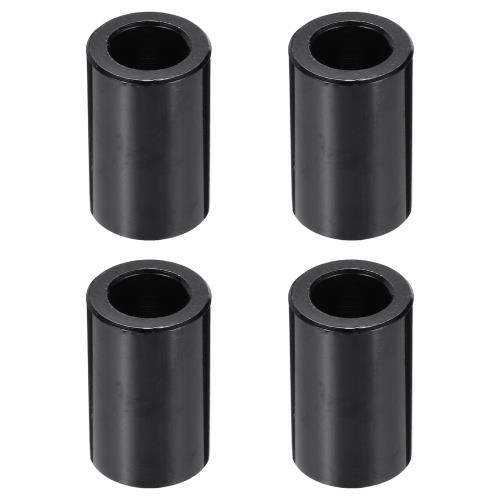 Rakuten - PATIKIL 4個 スペーサー アルミ M6メタルスペーサー 6.2mm 内径 x 10mm 外径 x 15mm 長さ アルミニウム製 丸型スタンドオフ M6ネジ用 非ねじ 産業機械用 黒