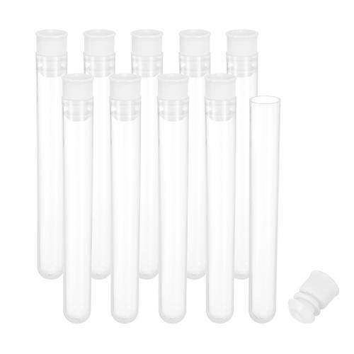 PATIKIL 0.6x4 プラスチック製 針収納ホルダー 10個入り 携帯用刺繍針ピン楊枝収納チューブケースボッ..