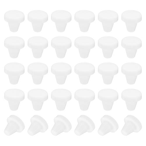 PATIKIL シリコーンホールプラグ 5mm 30個 ゴムキャップ シリコンゴム 家具用 フラットヘッドカバー 5-..