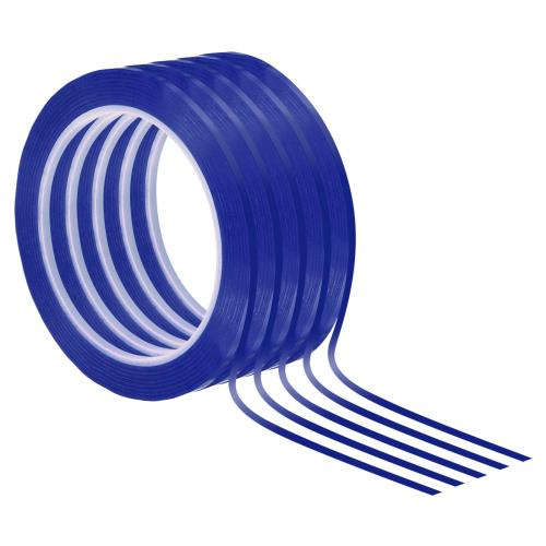 PATIKIL 2mm ホワイトボードテープ 5パック 薄いドライイレーステープ72ヤード グラフィックチャートマ..