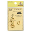 KIYOHARA サンコッコー ミニナスカン ドロップ型 全長32mm×内径9mm ゴールド Dカン付き SUN13-157