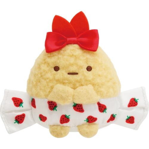 MO94501 すみっコぐらし×サクマいちごみるくキャンディ てのりぬいぐるみ えびふらいのしっぽ